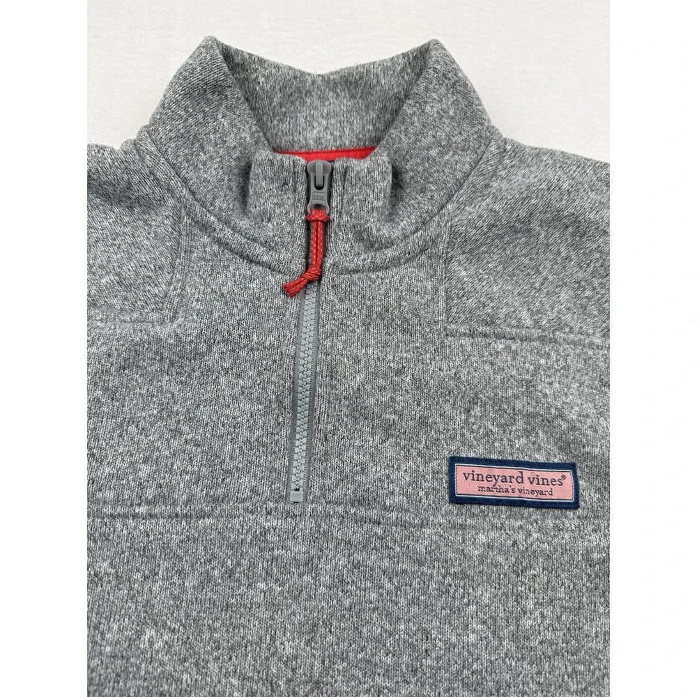 Vineyard Vines 1/4 Zip Pullover Sweater Men's XS Gray